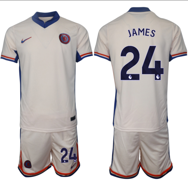 Men 2024-2025 Club Chelsea away Cream #24 Soccer Jersey